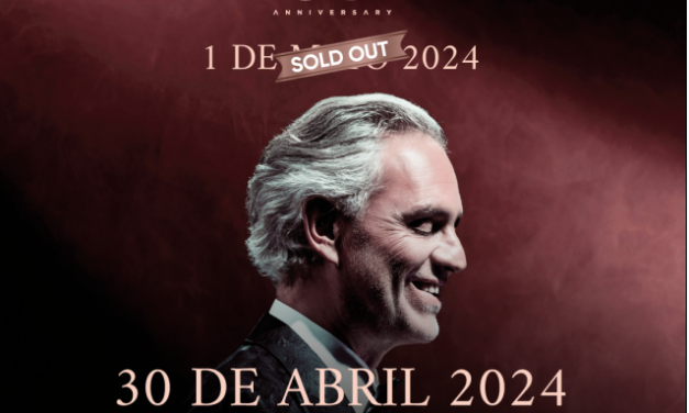 Andrea Bocelli agota las entradas de su primer concierto en Barcelona y anuncia una segunda fecha.