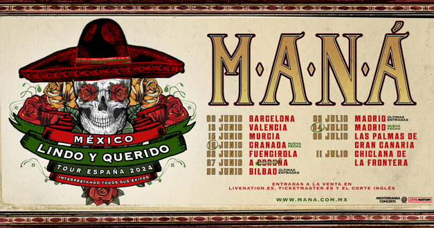 Maná suma nuevas fechas a su gira española tras la espectacular demanda de entradas